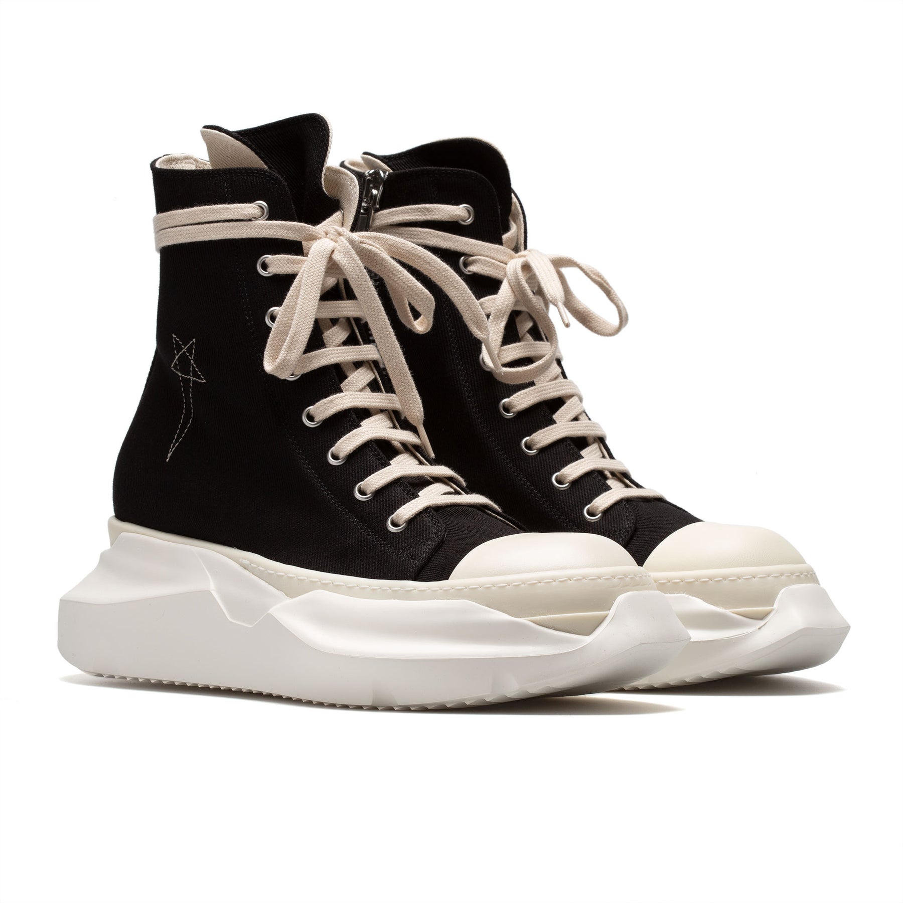 RICK OWENS DRKSHDW Abstract High-Top Chunky Sneakers